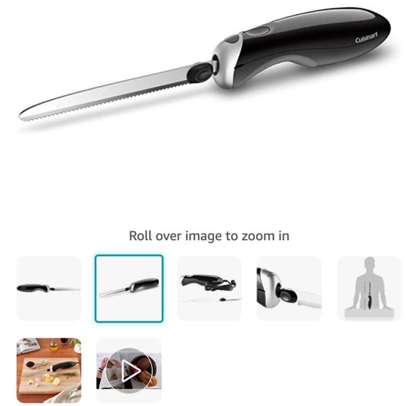 Cuisinart Electric Knife,1 Blade, Black,1 EA - Picture 4 of 7